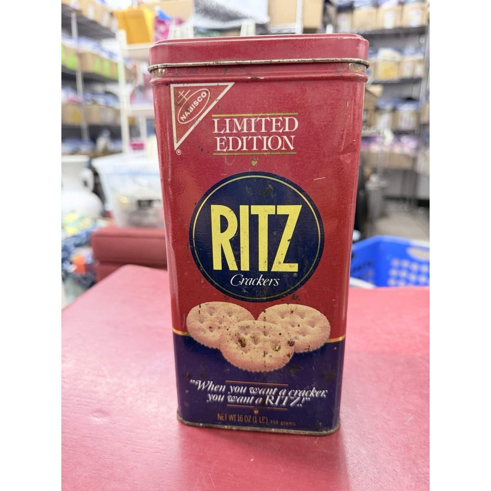 Nabisco Limited Edition Ritz Crackers Tin 1987, 16 oz